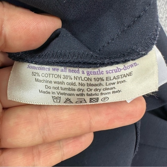 M.M. Lafleur Dark Navy Foster Powerstretch Plus Straight Leg Dress Pant - Picture 17 of 17